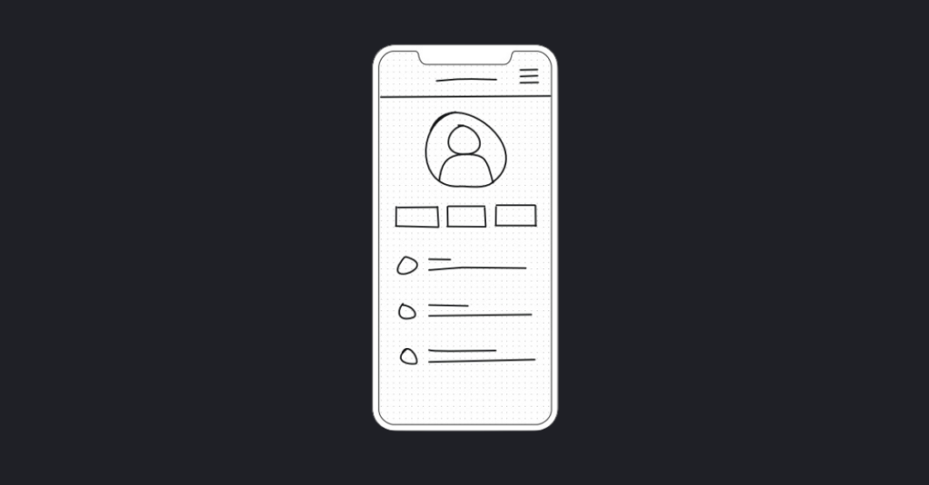 What is Prototyping in Software Development (and Why It's Important) 1 a mobile wireframe for an app