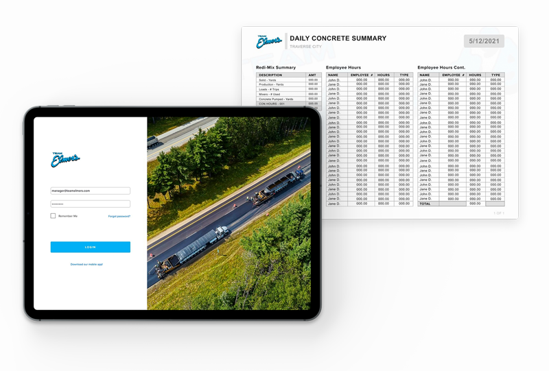 Team Elmer's custom manager dashboard