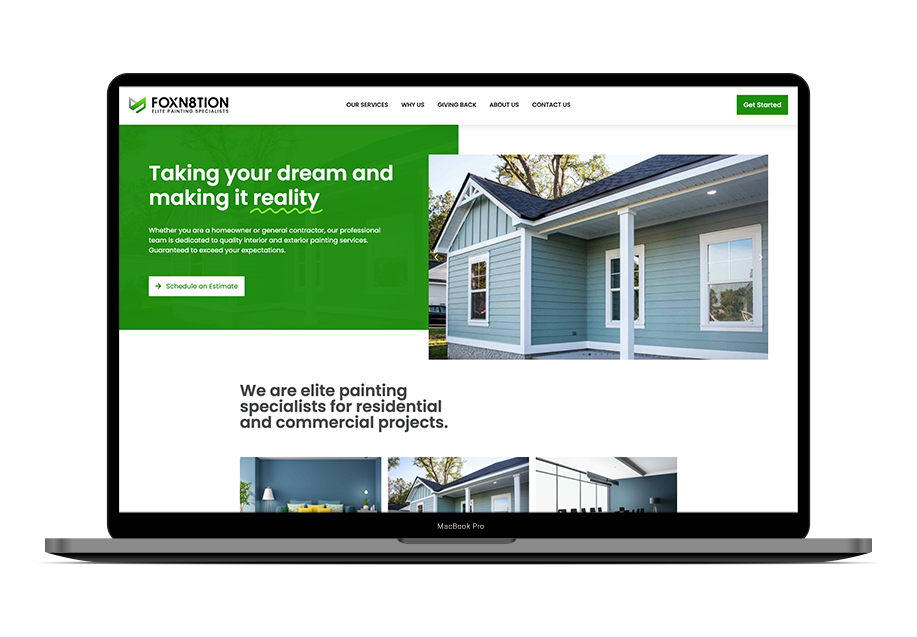 Foxn8tion case study - custom website design